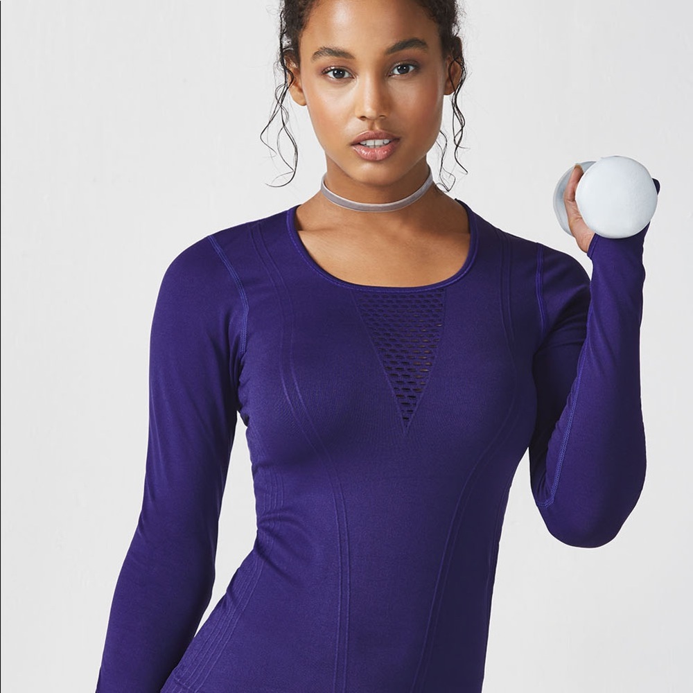 Fabletics Navy Arta Long Sleeve